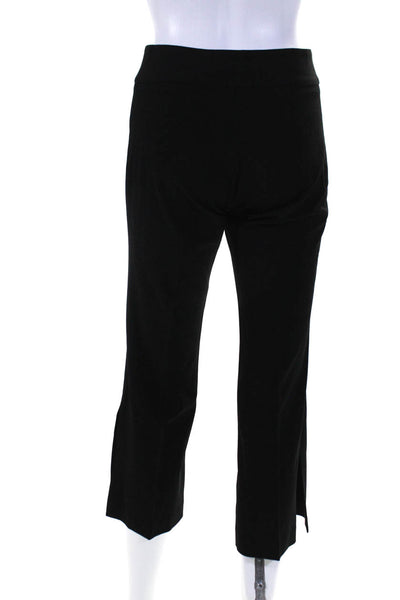 Trina Turk Women's Mid Rise Split Hem Trousers Black Size 0