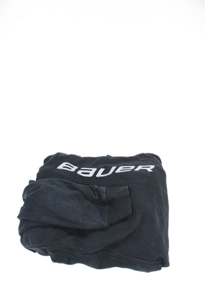 Bella + Canvas Bauer Men's Cotton Pullover Hoodies Beige Black Size L XL Lot 2