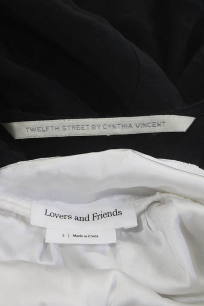 Twelfth Street by Cynthia Vincent Womens Rompers Black White Size Medium Lot 2