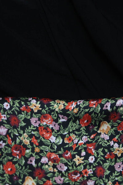 Zara Women's Square Neck Long Sleeves Empire Waist Midi Dress Floral Size XS