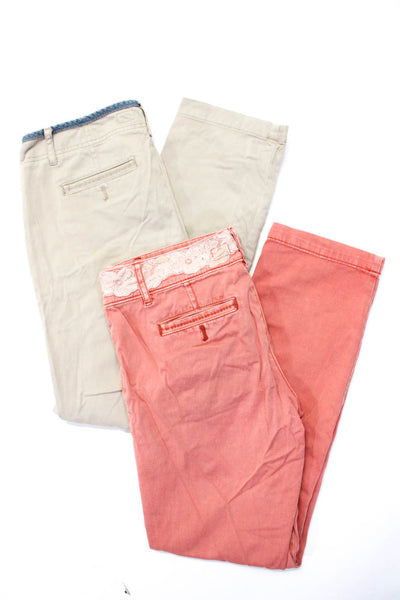 Pilcro and the Letterpress Anthropologie Womens Khaki Cotton Pants Size 28 Lot 2