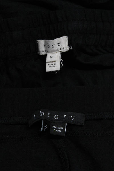 Soft Joie Thoery Womens Drawstring Joggers Pull On Leggings Black Size M L Lot 2