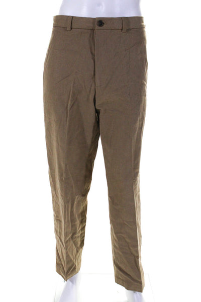 Brooks Brothers Mens 'Hudson' 100% Cotton Straight Khaki Pants Brown Size 36
