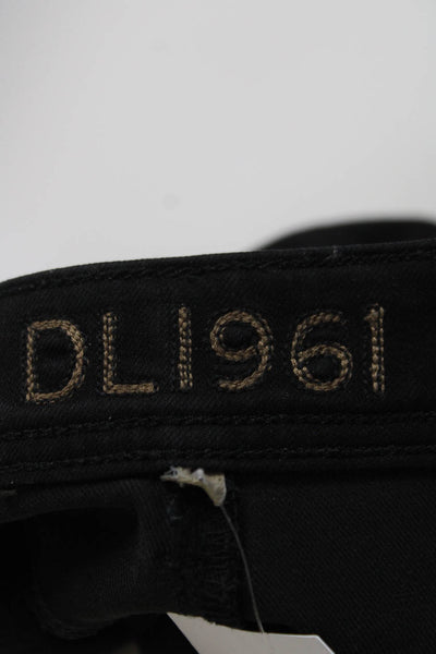 DL1961 Women's High Rise Stretch Skinny Jeans Black Size 32
