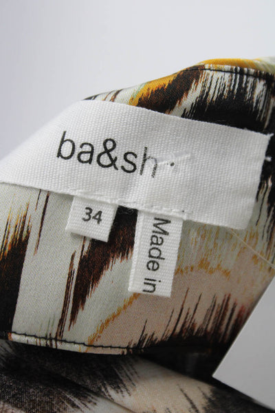 Ba&Sh Women's Zip Closure Flare Maxi Skirt Multicolor Size 34