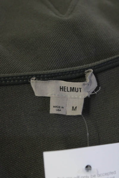 Helmut Womens Knit Cutout Square Neck Sleeveless Pencil Dress Green Size M