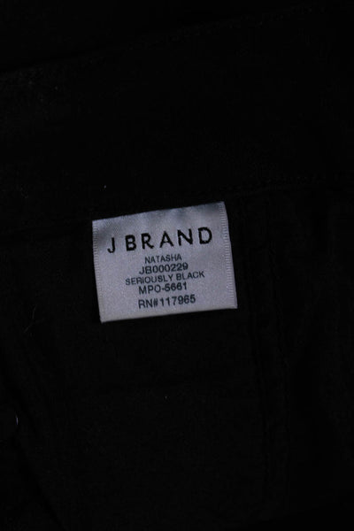 J Brand Womens Buttoned Sailor High Rise Skinny Leg Denim Jeans Black Size 27