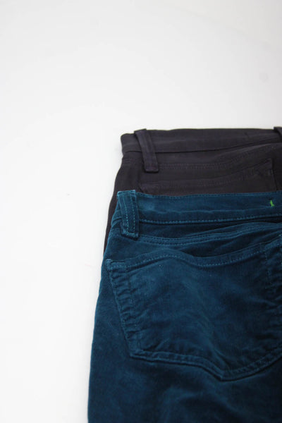 J Brand Women's Midrise Five Pockets Skinny Corduroy Pant Green Size 26 Lot 2