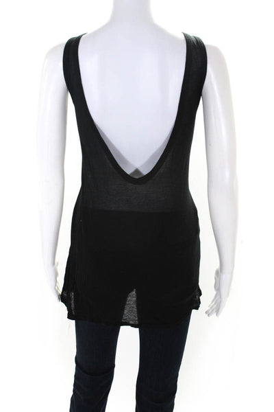 T Alexander Wang Womens Pullover Light Weight Tank Top Black Size Small