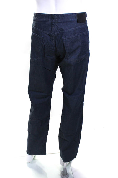 Boss Hugo Boss Men's Cotton Stretch Dark Wash Straight Leg Jeans Blue Size 40