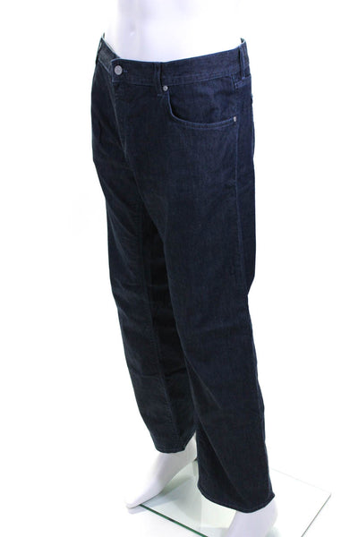 Boss Hugo Boss Men's Cotton Dark Wash Straight Leg Jeans Blue Size 40