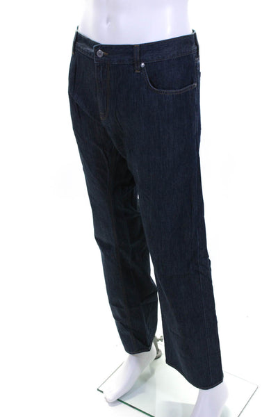 Boss Hugo Boss Men's Cotton Straight Leg Dark Wash Stretch Jeans Blue Size 40