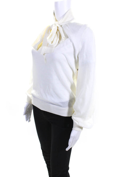 Moulinette Soeurs Anthropologie Women's Long Sleeves Sweater Cream Size S