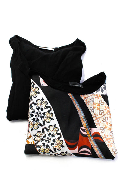 Minimum Zara W&B Womens Button Up Shirt Blouses Black Multicolor Size 36 M Lot 2