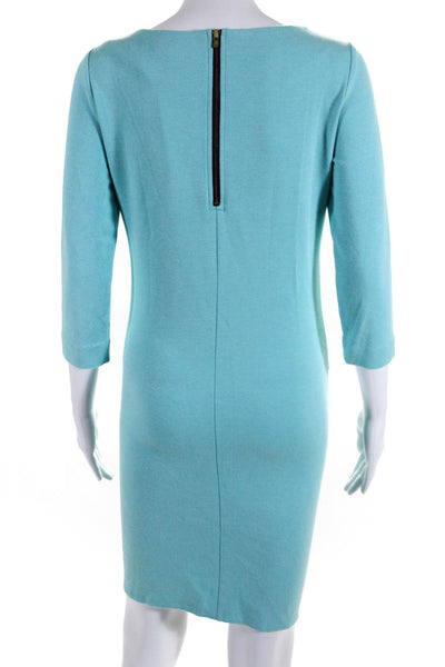 Lilly Pulitzer Women's 3/4 Sleeve Mid Length Sheath Dress Blue Size XS