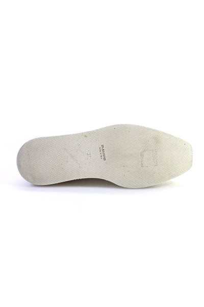 Jil Sander Womens Leather Slip On Platform Loafers Dress Shoes White Size 37 7