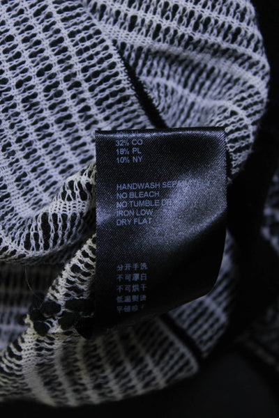 Christian Wijnants Womens Bobble Knit Long Sleeve Crewneck Sweater Black Size S