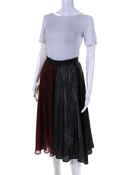 Clu Womens Paneled Asymmetric Pleated Skirt Size 4 11544867