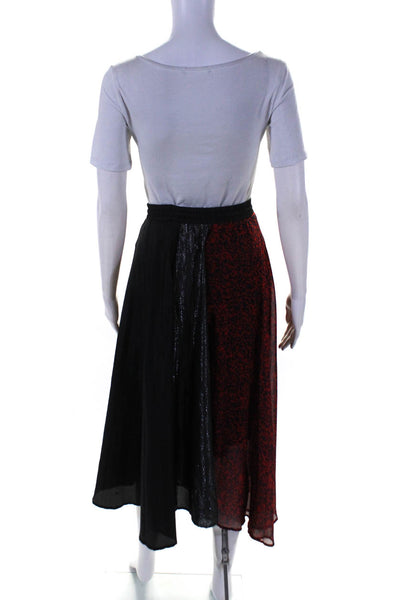 Clu Womens Paneled Asymmetric Pleated Skirt Size 4 11544867