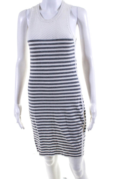 Rag & Bone Women's Round Neck Sleeveless Bodycon Mini Stripe Dress Size S