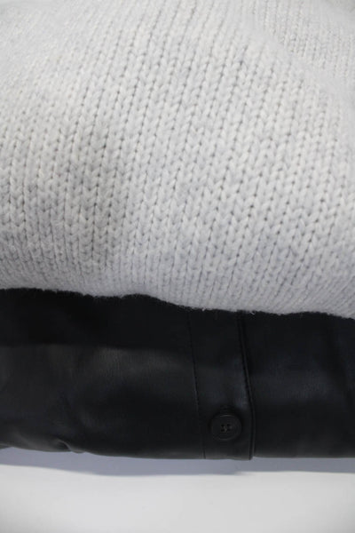Zara Banana Republic Womens Blouse Top Sweater Black Size M Lot 2