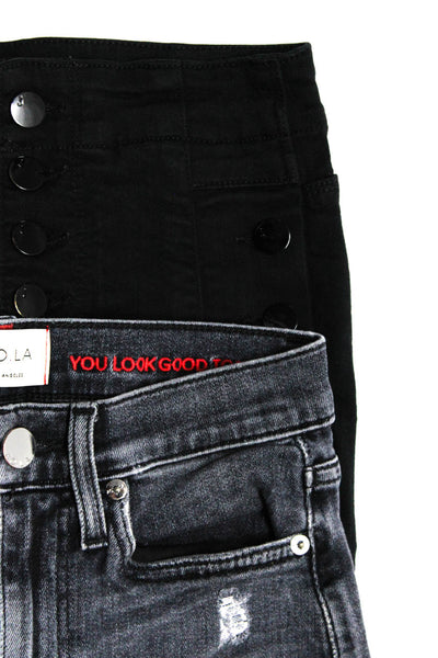 AO.LA J Brand Women's High Rise Skinny Jeans Gray Black Size 23 24 Lot 2