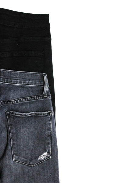 AO.LA J Brand Women's High Rise Skinny Jeans Gray Black Size 23 24 Lot 2