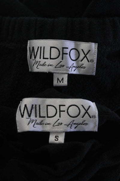 Wildfox Womens Rhinestone Sweatpants V Neck Tee Shirt Black Small Medium Lot 2