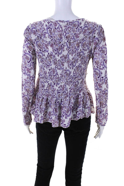 See by Chloé Womens Long Sleeve Ruffle Top Size 4 14186107