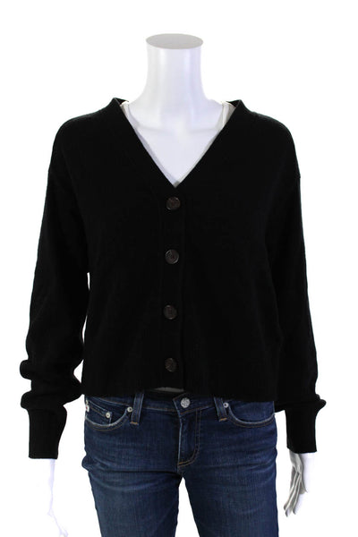 Everlane Womens Black The Cashmere Cardigan  Size S