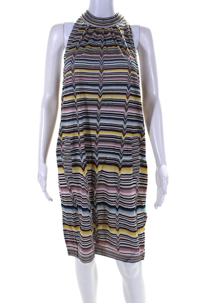 Missoni Womens Multicolor Printed Halted Sleeveless A-Line Dress Size 48