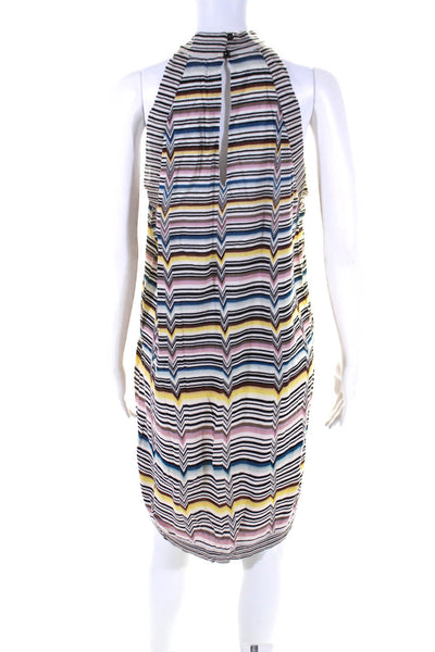 Missoni Womens Multicolor Printed Halted Sleeveless A-Line Dress Size 48