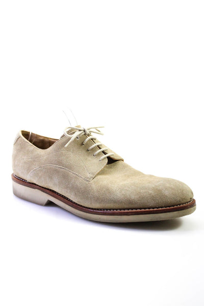 Oliver Sweeney Men's Edward Suede Lace Up Casual Shoes Beige Size 11.5