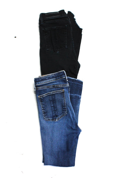 Rag & Bone Womens Cotton Five Pocket Mid-Rise Jeans Blue Size 28 27 Lot 2