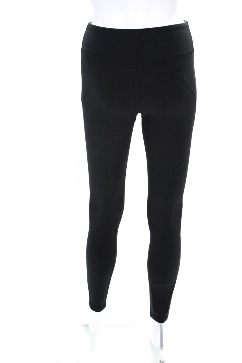 Tory Sport Womens Mid Rise Pull On Leggings Black Size Extra Small