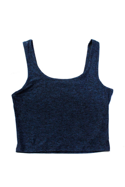 Outdoor Voices Womens Scoop Neck Racerback Tank Tops Navy Blue Gray Size S Lot 2