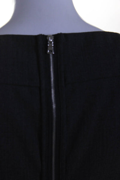 Cynthia Steffe Womens Wool Woven Cap Sleeve Knee Length Sheath Dress Gray Size 0