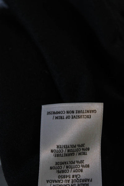 Wesley Womens Cotton Colorblock Striped Elastic Waist Sweatpants Black Size S