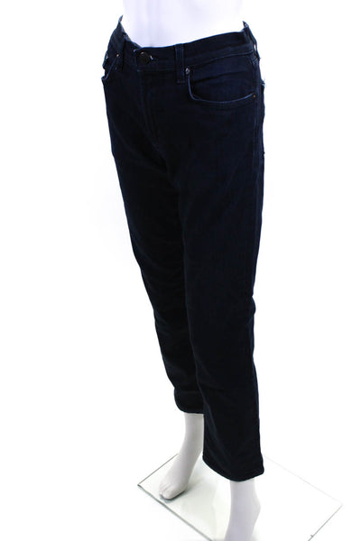 J Brand Womens Cotton 5-Pocket Buttoned Straight Dark Wash Jeans Blue Size EUR32