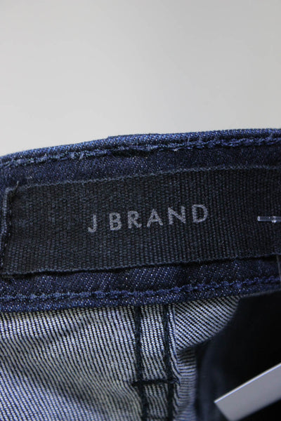 J Brand Womens Cotton 5-Pocket Buttoned Straight Dark Wash Jeans Blue Size EUR32