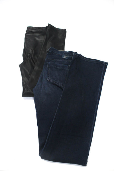 Goldsign J Brand Womens Dark Wash Mid Rise Flared Jeans Blue Black Size 28 Lot 2