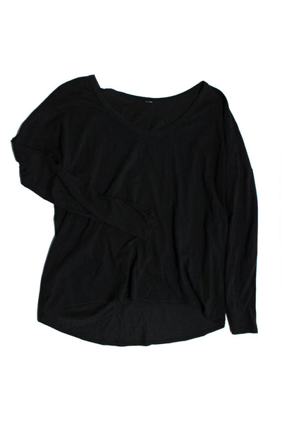 Sweaty Betty Lululemon Womens Sweatshirt Tee Shirt Black Size Small Lot 2