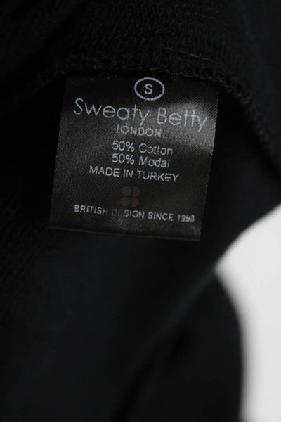 Sweaty Betty Lululemon Womens Sweatshirt Tee Shirt Black Size Small Lot 2