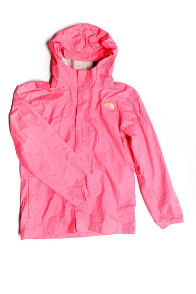 The North Face Girls Hooded Long Sleeve Full Zip Lightweight Jacket Pink Size XL