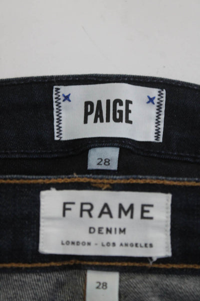 Frame Denim Paige Womens Skinny Jeans Pants Blue Size 28 Lot 2