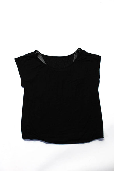Michael Stars Women's V-Neck Long Sleeves Blouse Black One Size Lot 4