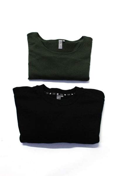 Sweaty Betty Women's Round Neck Long Sleeves Sweatshirt Green Black Size S Lot 2