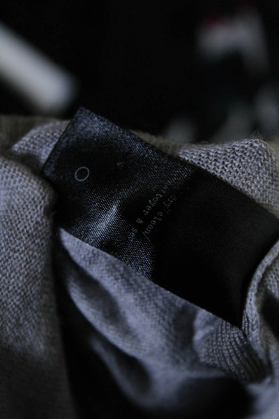 Rag & Bone Women's V-Neck Long Sleeves Bicolor Pullover Sweater Gray Size S