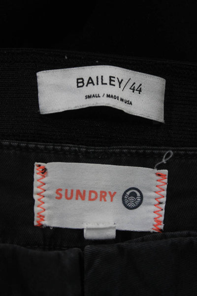 Sundry Women's Flat Front Straight Leg Pocket Pant Black Size 26 Lot 2