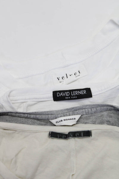 Velvet Club Monaco David Lerner Womens Tee Shirts Tank Top White Small Lot 4